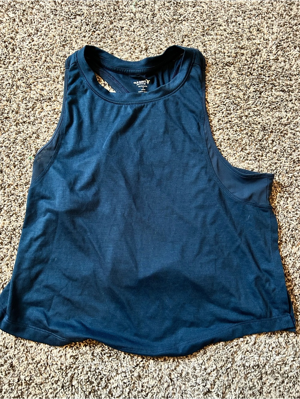 Old Navy Active Ultralite Women's dark green GO Dry Racerback Tank